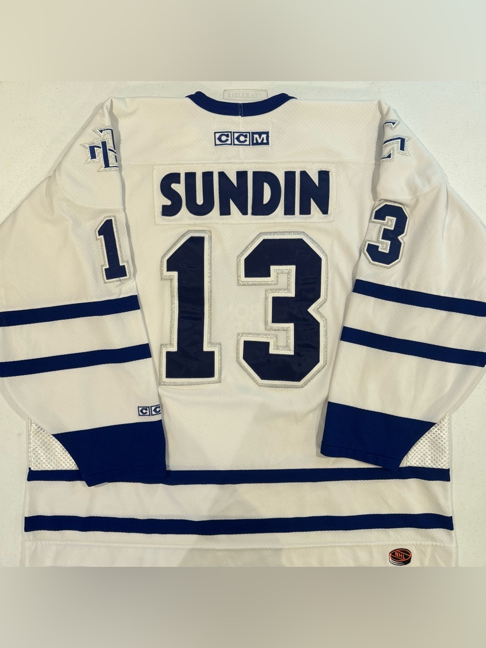 Vintage CCM Mats Sundin Toronto Maple Leafs Fully Stitched NHL Hockey Jersey XXL
